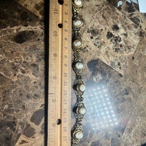 VTG filagree cameo 800 silver bracelet